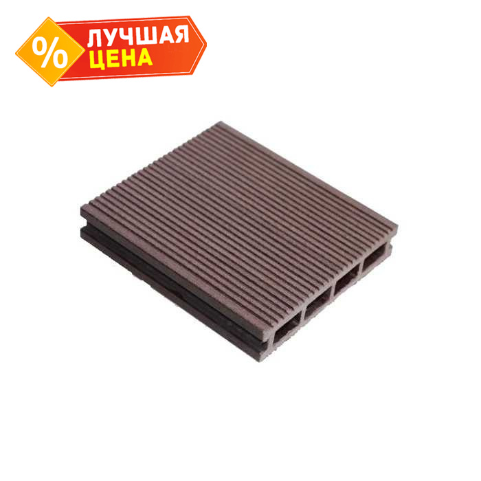 Террасная доска ДПК вельвет MasterDeck 26x140x4000 мм Венге